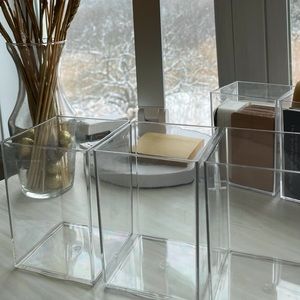 3X CLEAR ACRYLIC PENCIL, PEN, MAKEUP BRUSH (MULTIPLE USE) HOLDER🤍